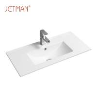 JM4003-81 810*390*180 Bathroom sanitary ware square modern wash ceramic vanity basin