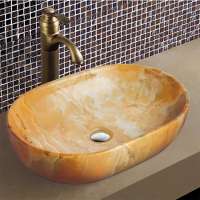 Wholesale Natural Stone Marble Surface Ceramic Vanity Basin Tops