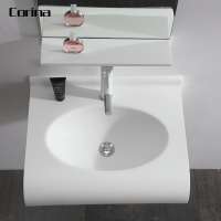 counter top shell shape artificial syone wall hung wash basin