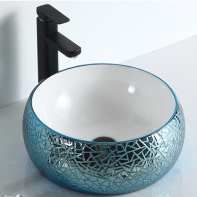 Wholesale luxury design wash basin counter top  washbasin bathroom ceramic sink